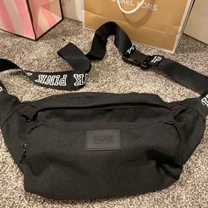 Victoria’s Secret pink black fanny pack